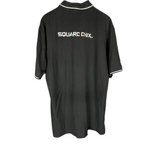 Men's Square Enix Employee/Promo Black & White Logo Gamer Polo - XL